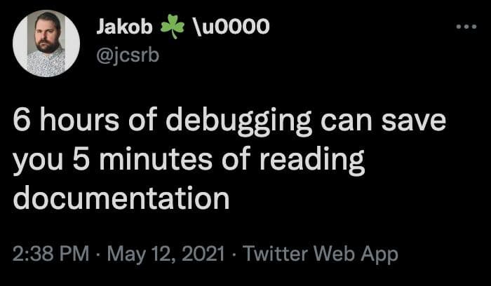 
✅ true

#programmingjoke #code #coding #javascript #python #datascience #programming #programmer #joke #webdev #webdevelopment #php #java #linux #css #programmingmemes #codinglife #codingpics #programmingjokes #android #html #ios #wordpress