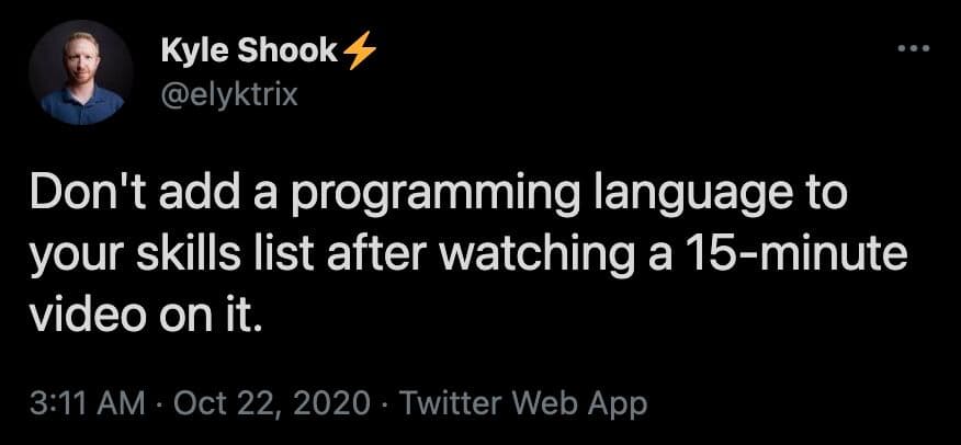 
😅 you got me

#programmingjoke #code #coding #javascript #python #datascience #programming #programmer #joke #webdev #webdevelopment #php #java #linux #css #programmingmemes #codinglife #codingpics #programmingjokes #android #html #ios #wordpress