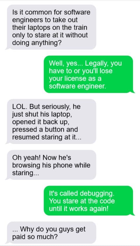 A conversation with a muggle
