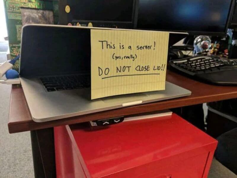#startup server be like..
