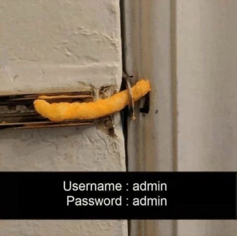 🔐 Security first